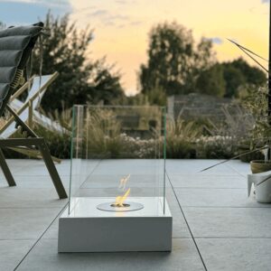 Biokamin Sunset Garden Weiß Matt